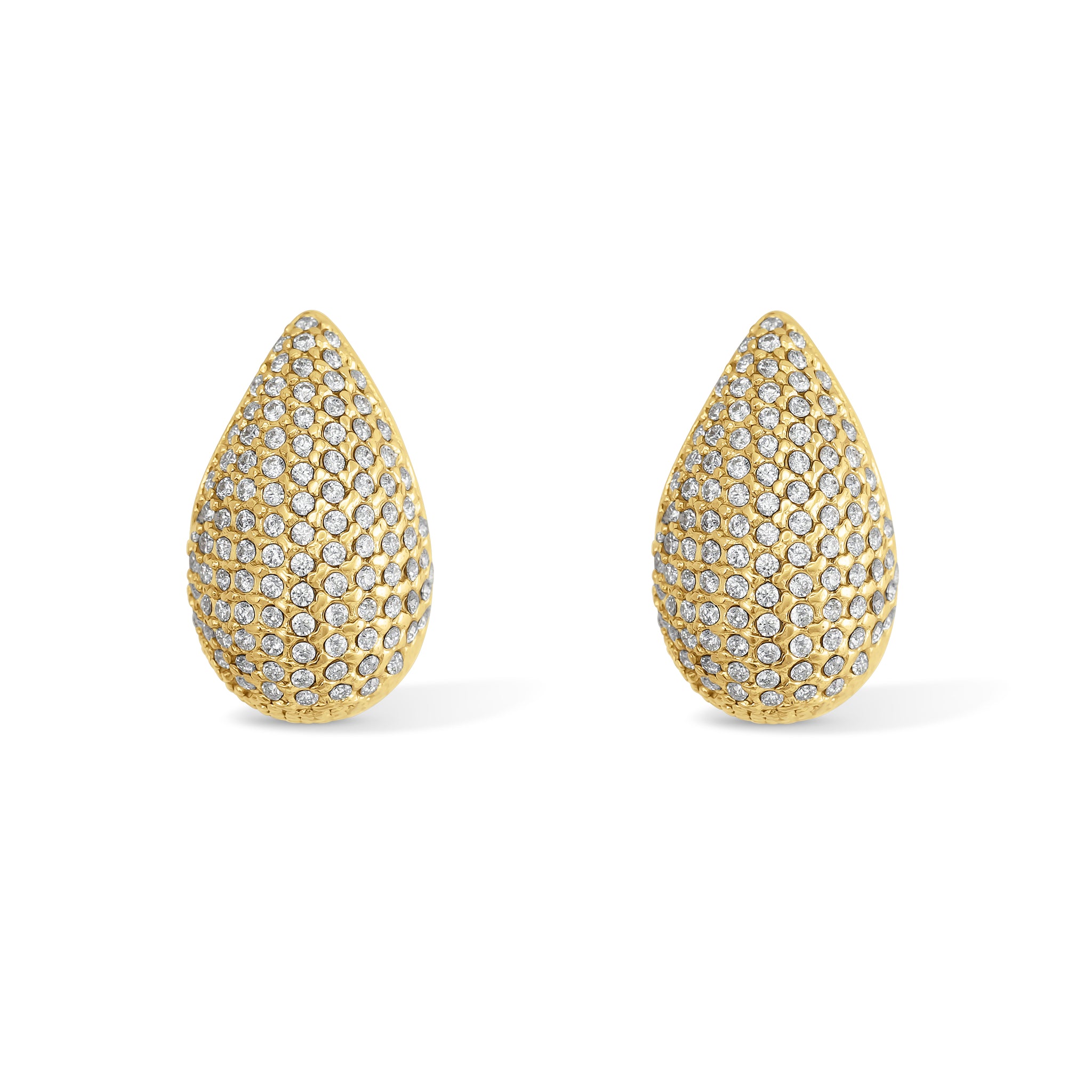BOUCLES D’OREILLES GOUTTES STRASS