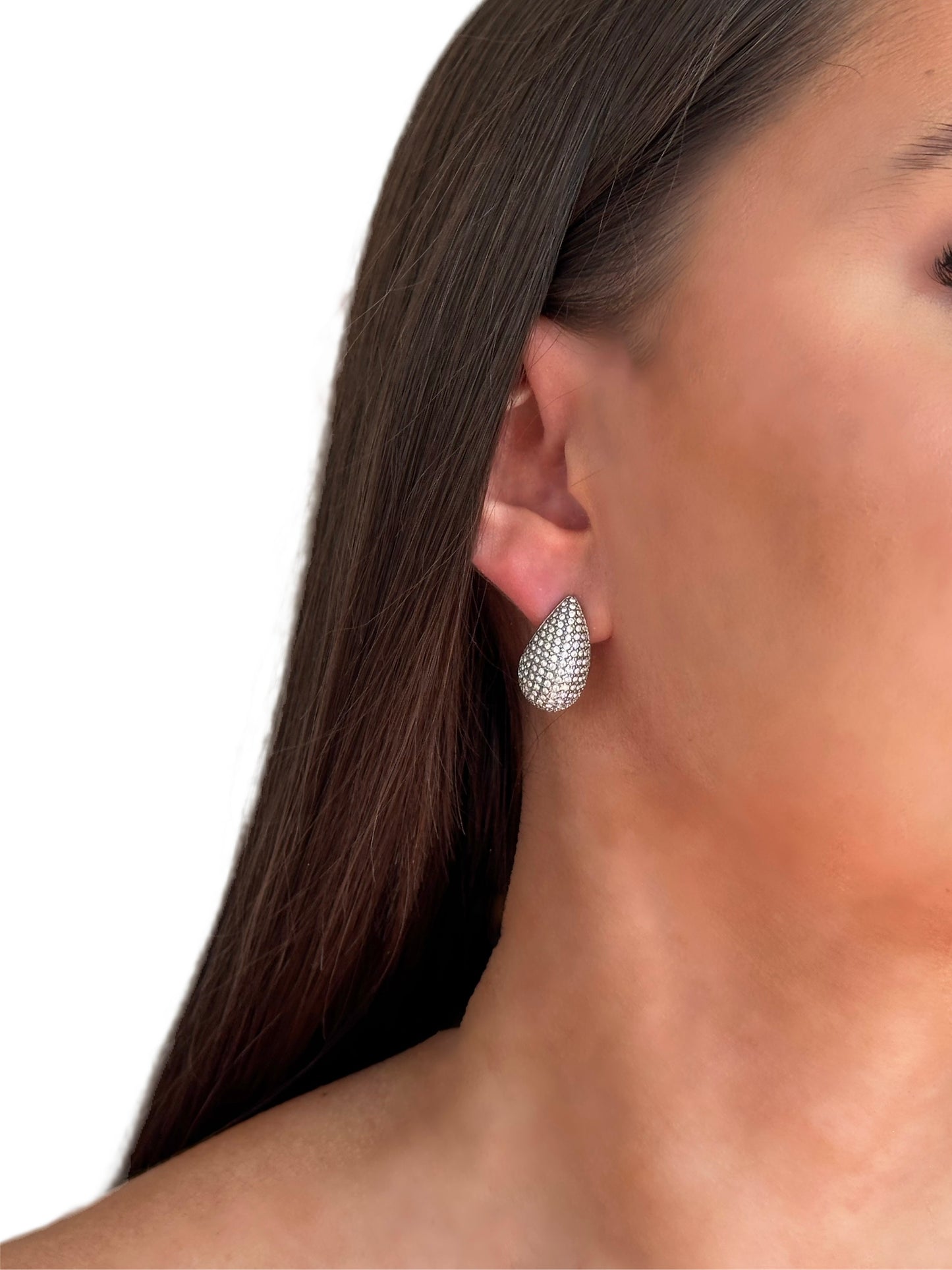 BOUCLES D’OREILLES GOUTTES STRASS