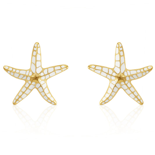 BOUCLES D’OREILLES ÉTOILES BLANCHE