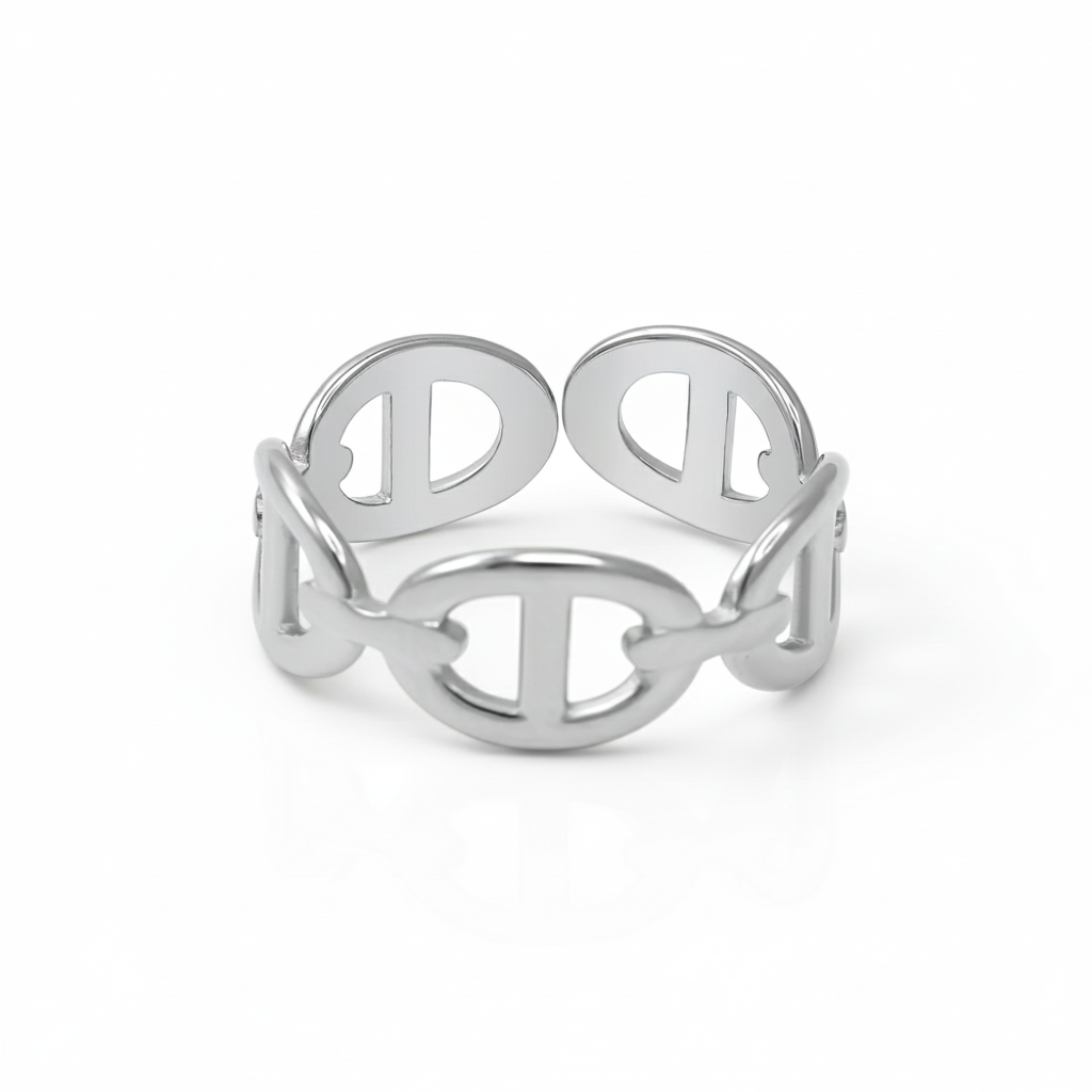 intertwined link ring 