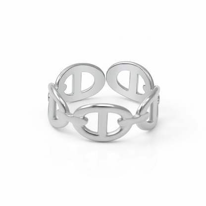 intertwined link ring 