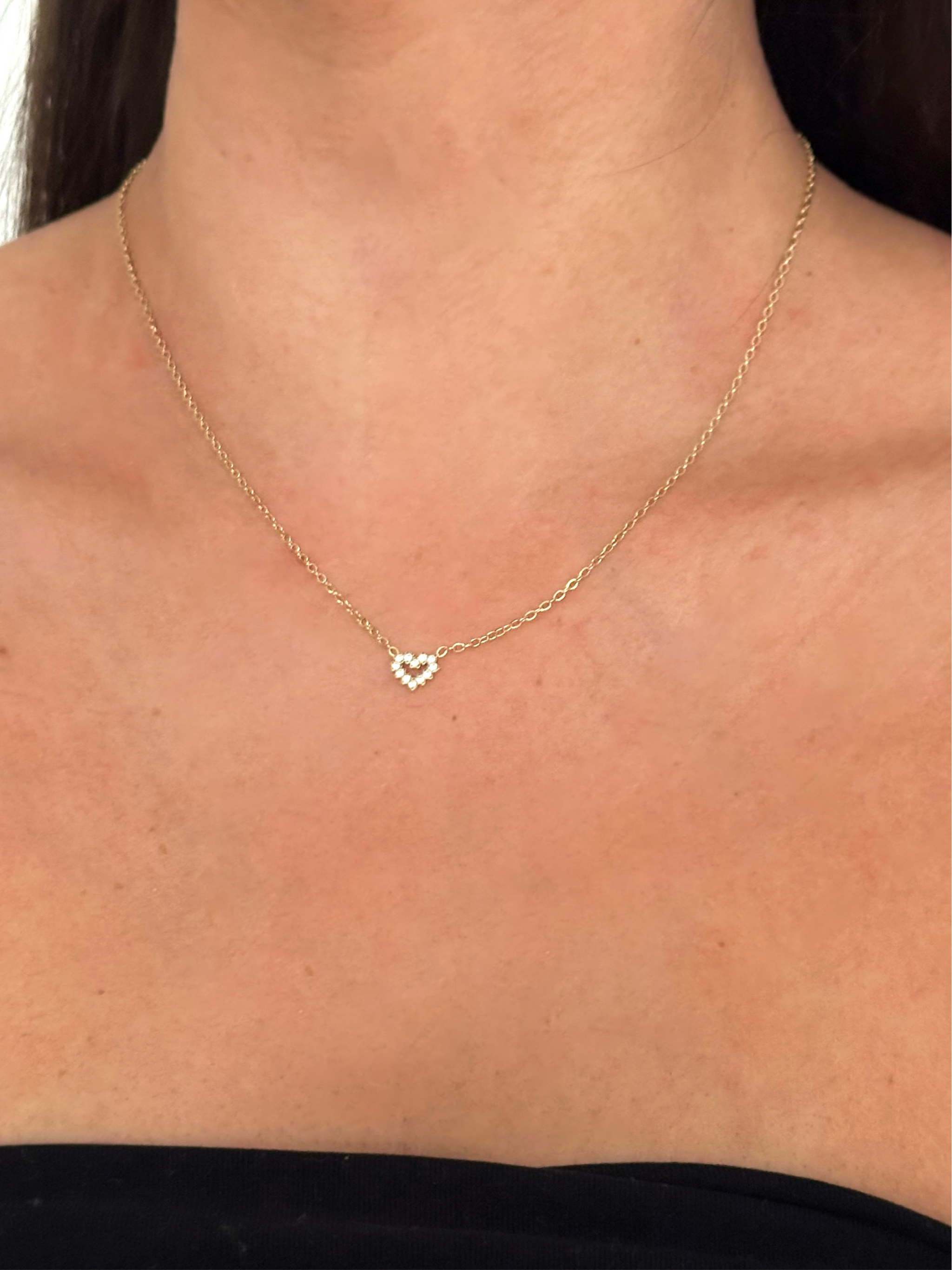Collier coeur mini