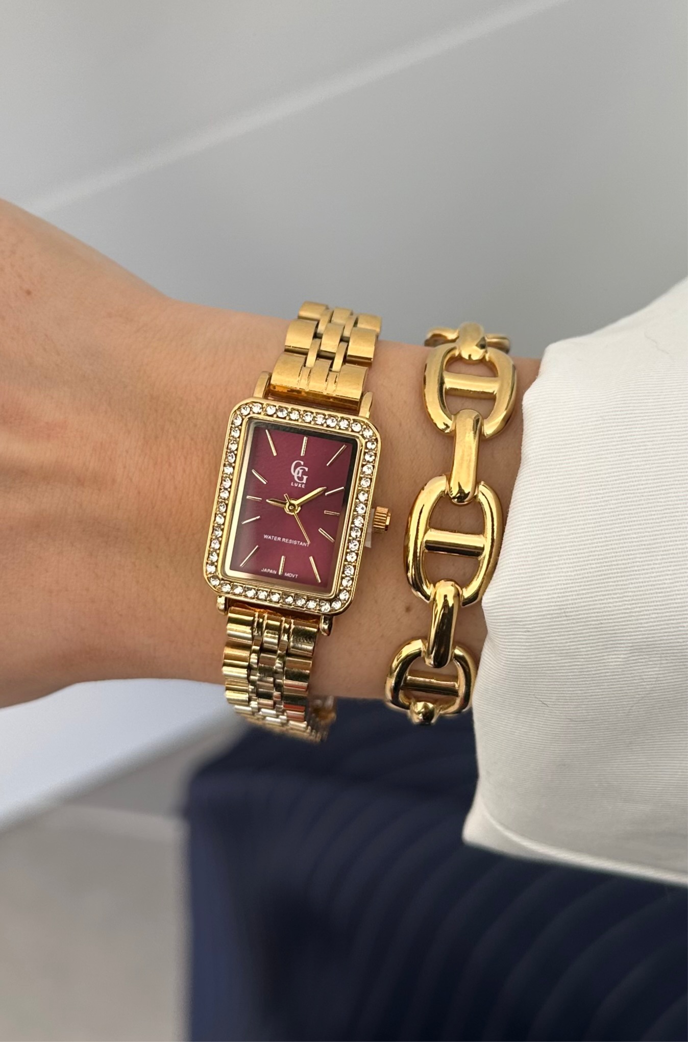 Montre bordeaux