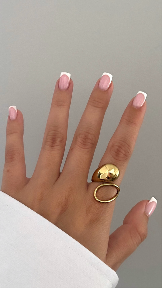 gold drop ring 