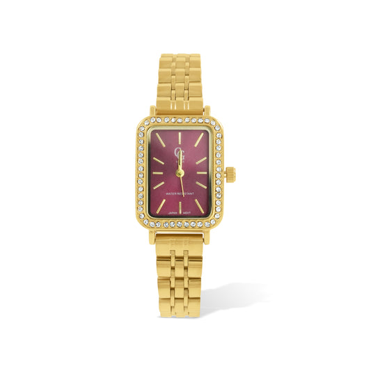 Burgundy watch