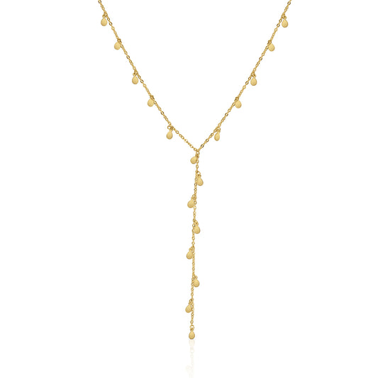 Y-shaped tassel necklace 