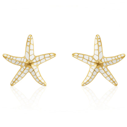 BOUCLES D’OREILLES ÉTOILES BLANCHE